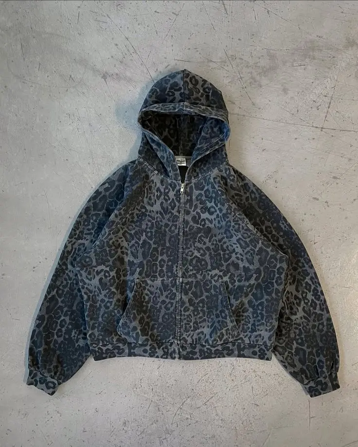 Mens Fashion Zip Up Hoodies - Sudadera con Capucha y Cierre de