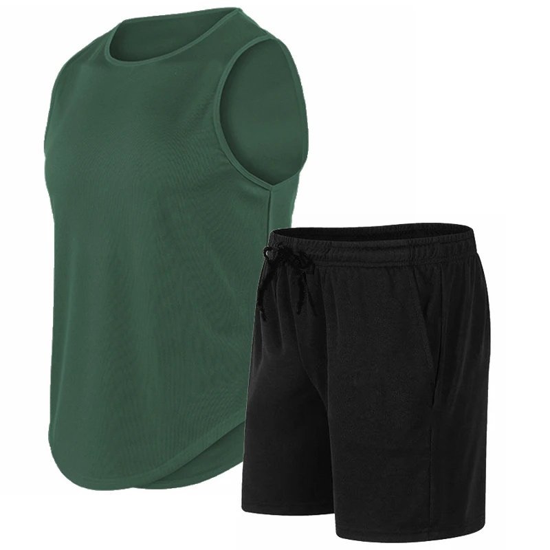 Men'S Fashion T Shirts - Conjunto de camiseta sin mangas de