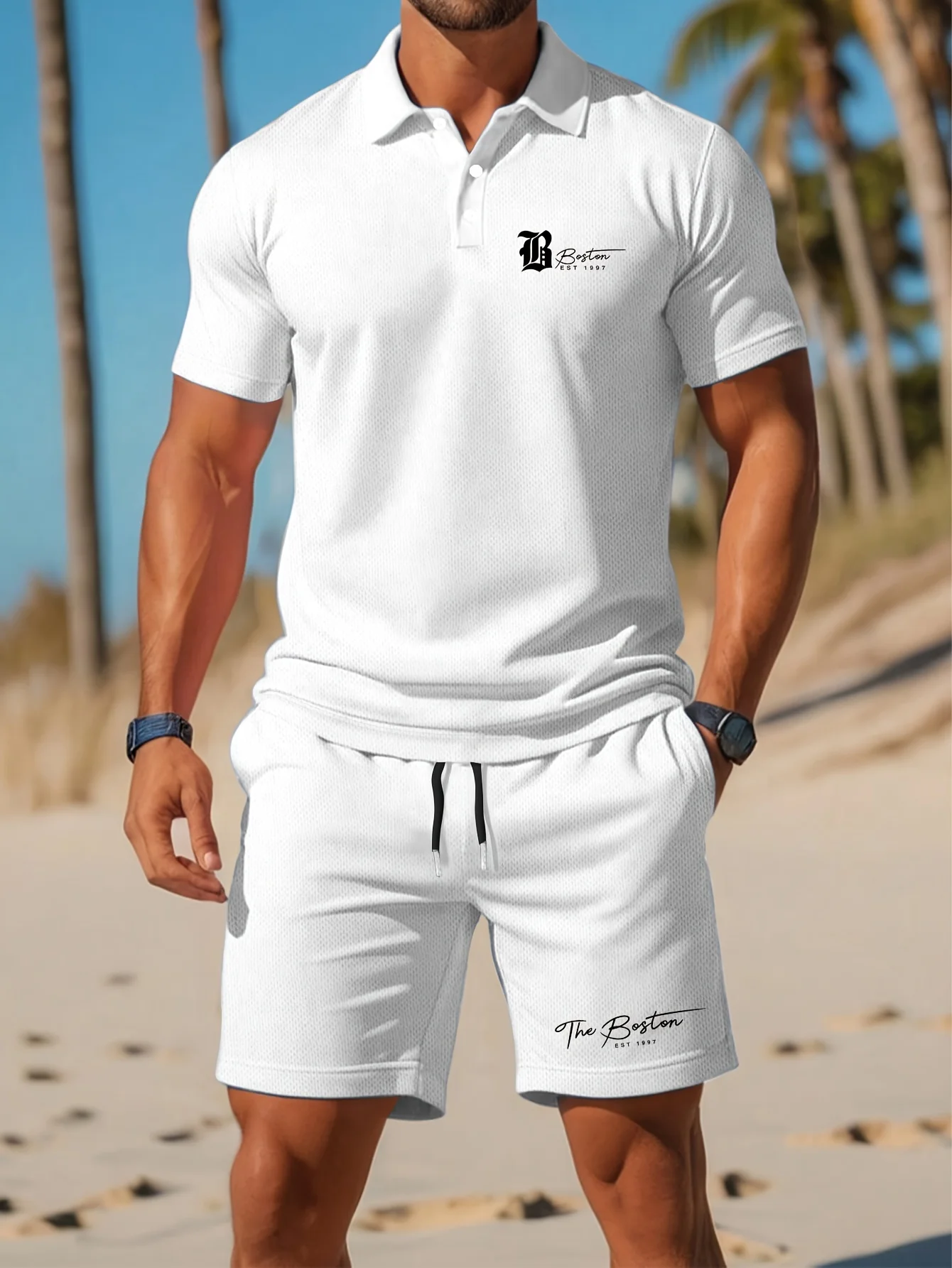 Men'S Fashion Videos - Conjunto de camisa Polo para hombre,