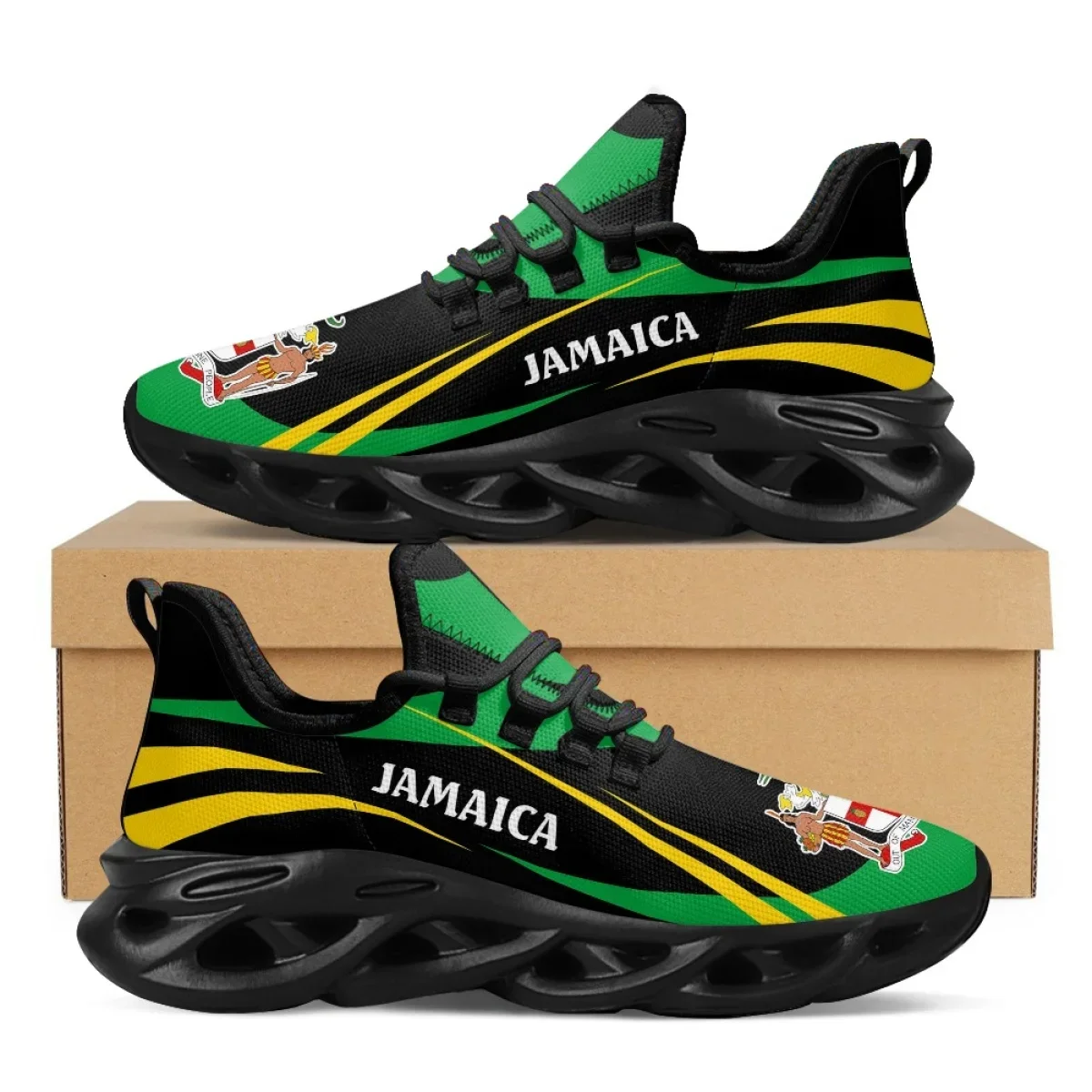 Mens Fashion Trainers - Zapatos con estampado de bandera de