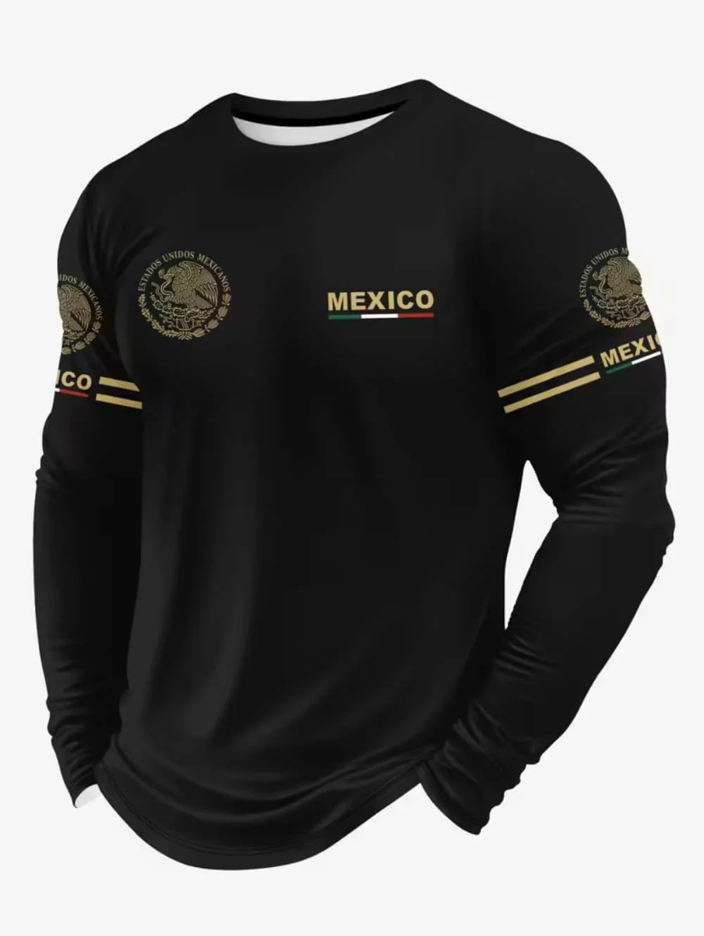 Mens Fashion Clothes - Camiseta con estampado de águila de