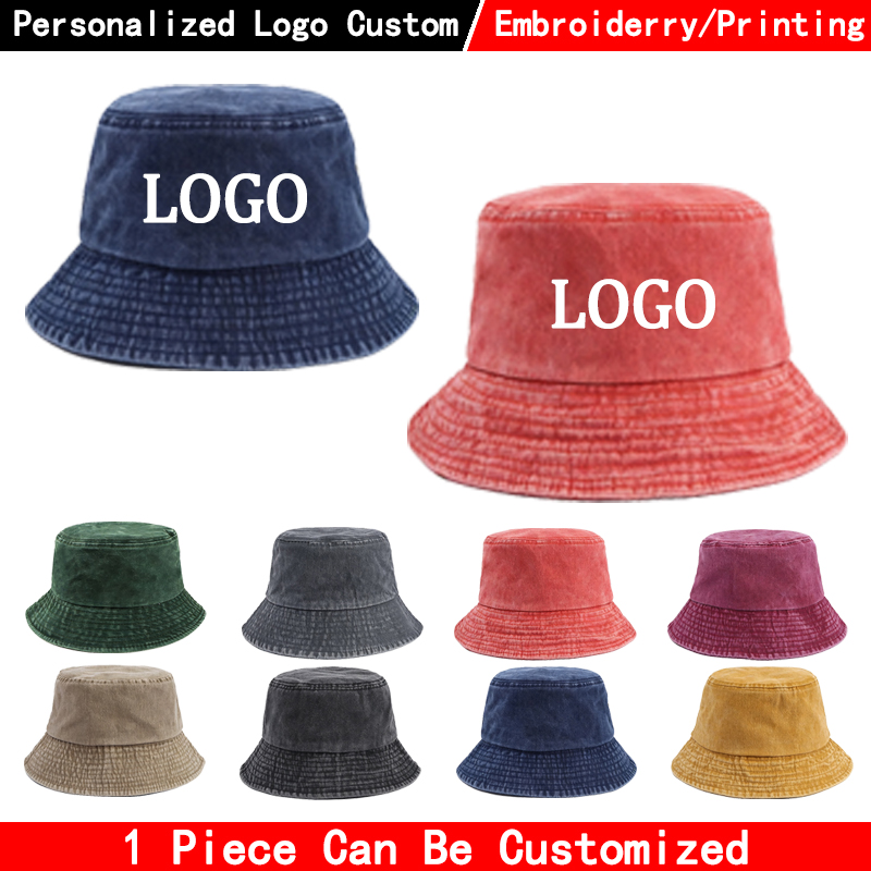 Men'S Fashion With Hat - Sombrero de pescador de mezclilla con