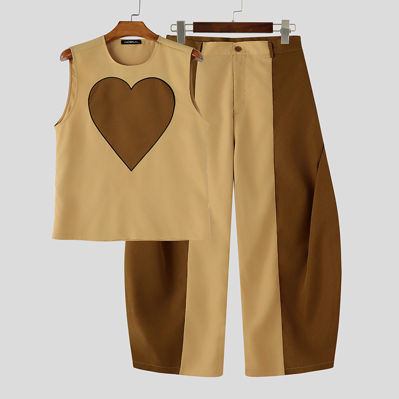 Mens Fashion Summer - Conjuntos INCERUN para hombre, camisetas sin