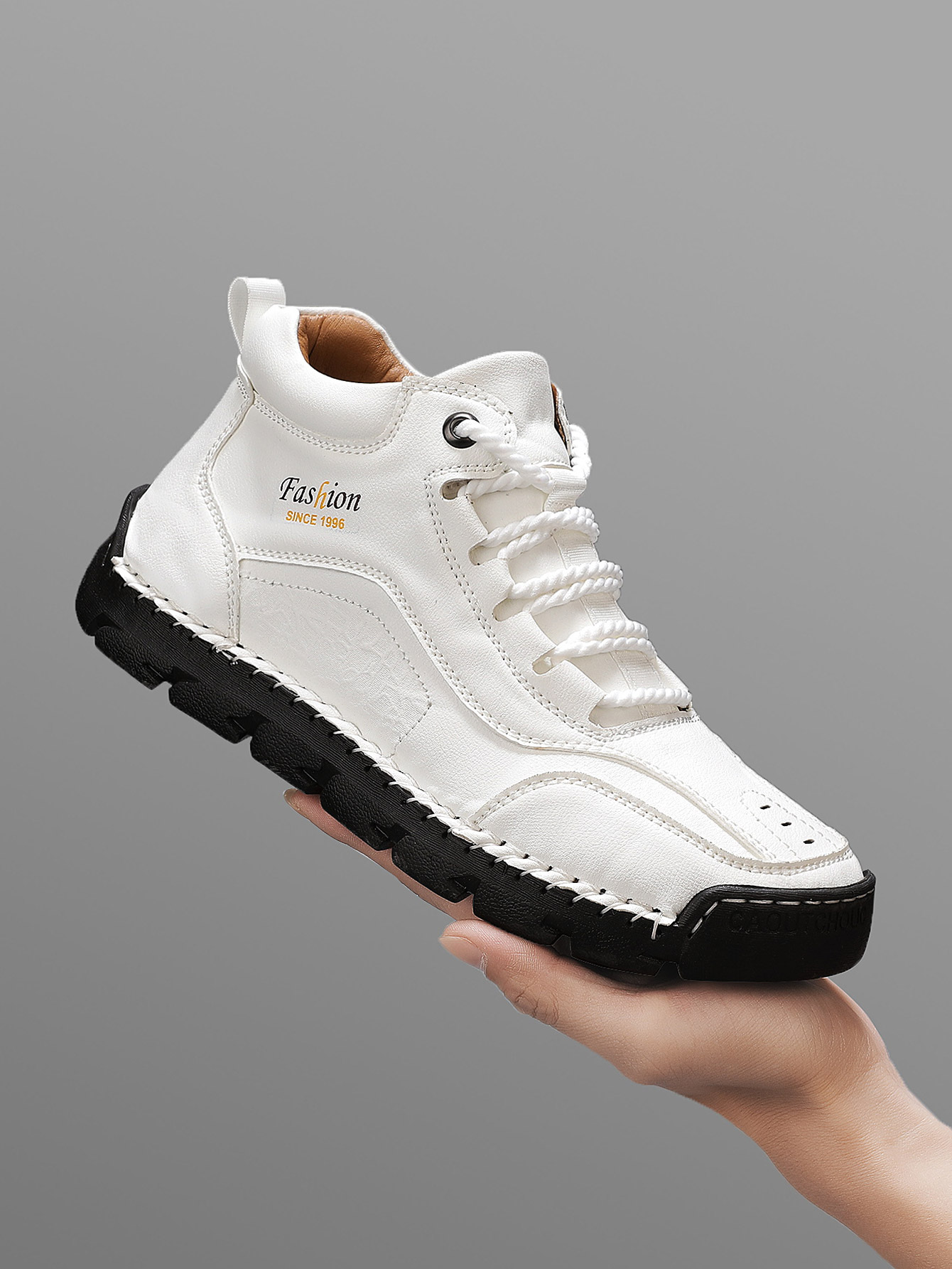 Mens Fashion Trainers - Zapatos informales de caña media hechos