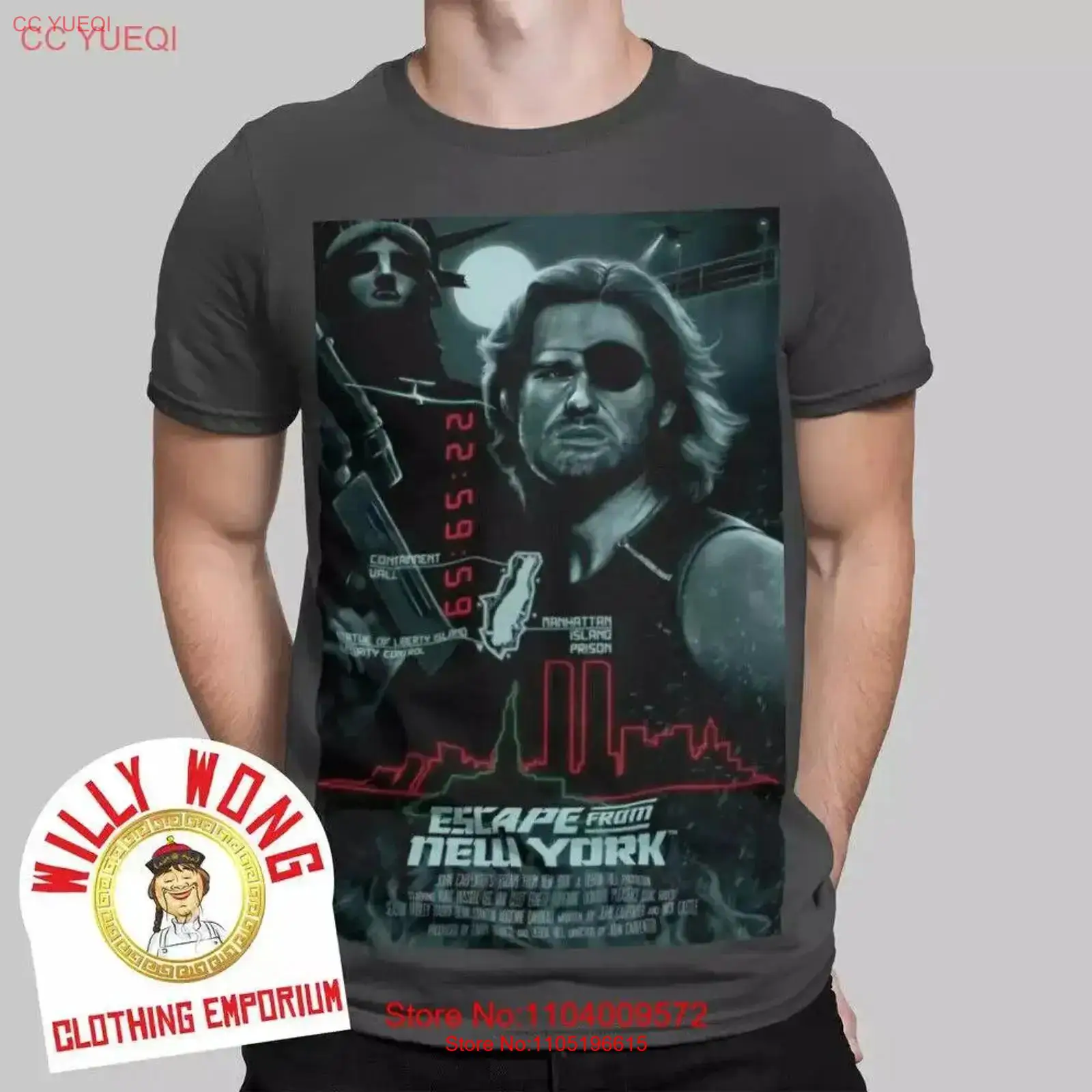 Men'S Fashion New York - Escape From New York camiseta película