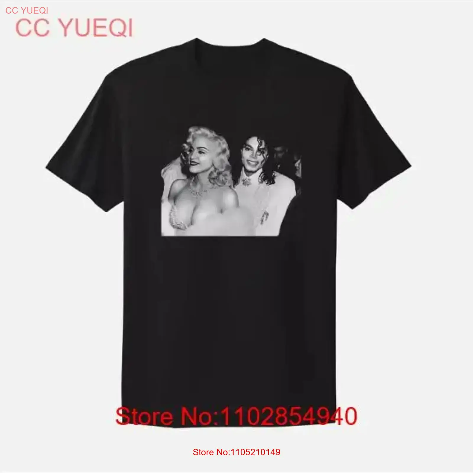 Poster Men Fashion - Madonna y Michael Jackson camiseta cartel