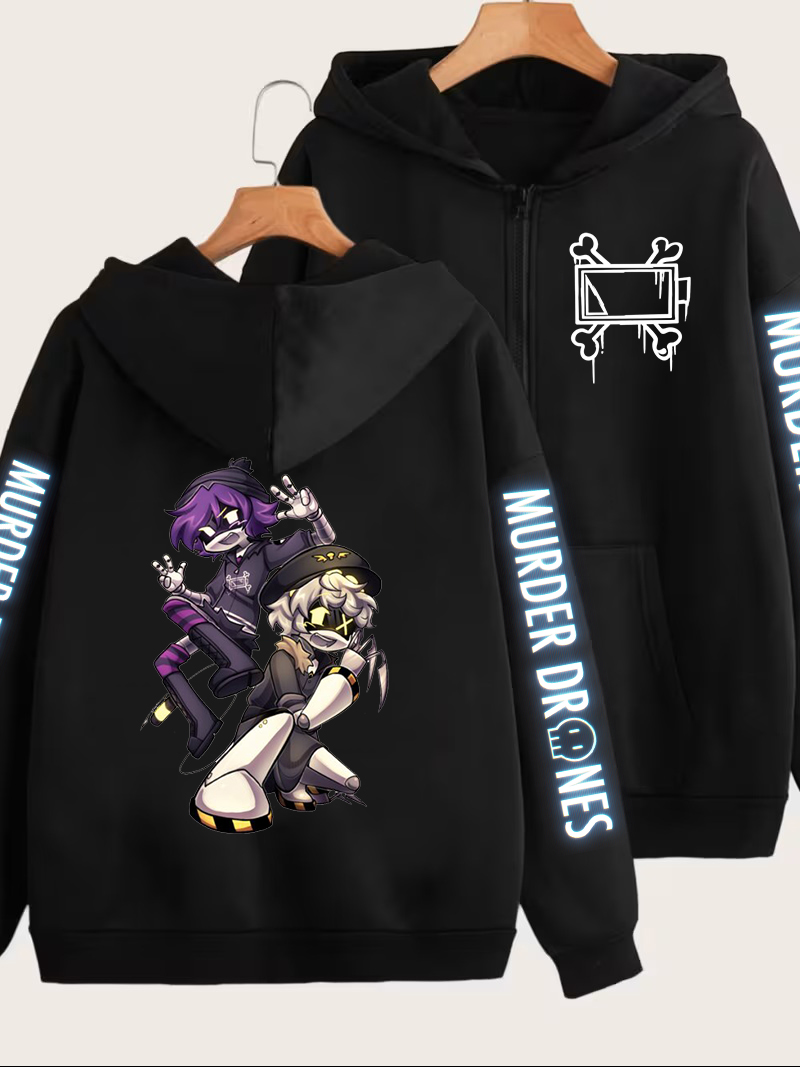 Mens Fashion Zip Up Hoodies - Sudadera con capucha y cremallera con