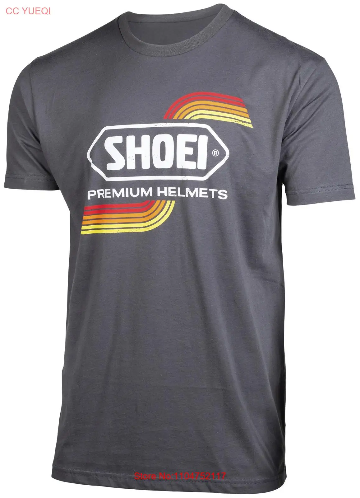 Men'S Fashion X - Shoei Vintage camiseta X grande gris