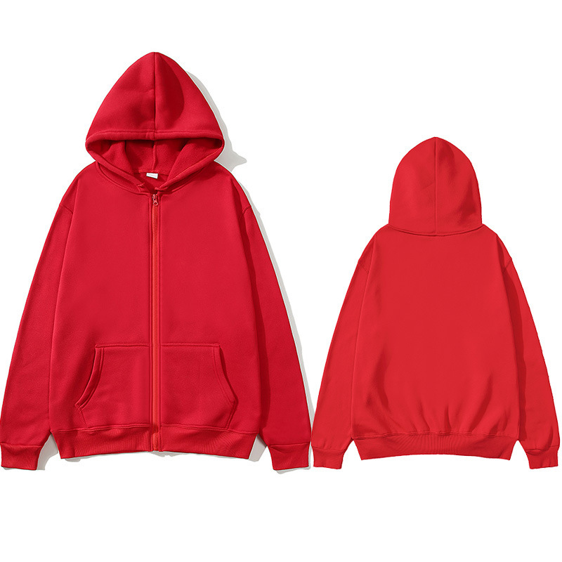 Mens Fashion Zip Up Hoodies - Sudaderas con capucha de lana con
