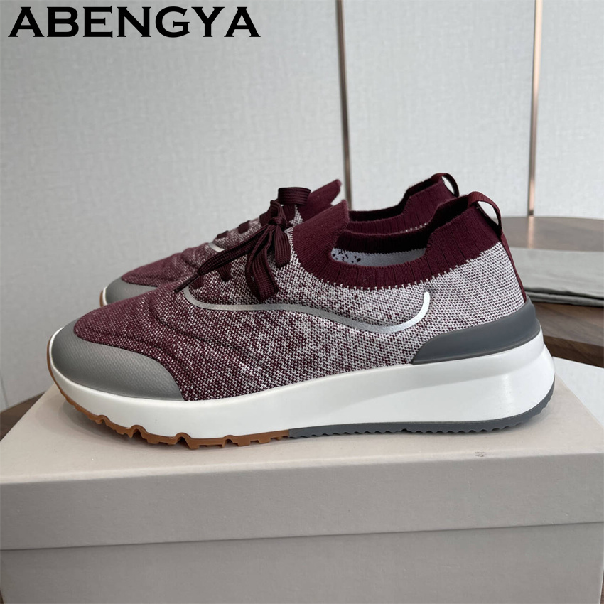 Mens Fashion Trainers - Nuevos mocasines de punto multicolor para
