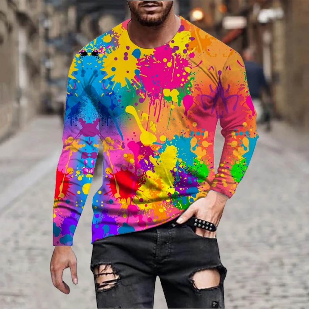 Camiseta de manga larga con es - Men'S Fashion T Shirts reseña y precio