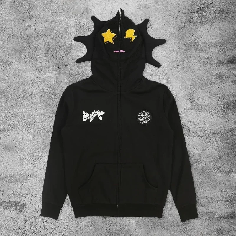 Sudadera con capucha Y2K para  - Mens Fashion Zip Up Hoodies reseña y precio