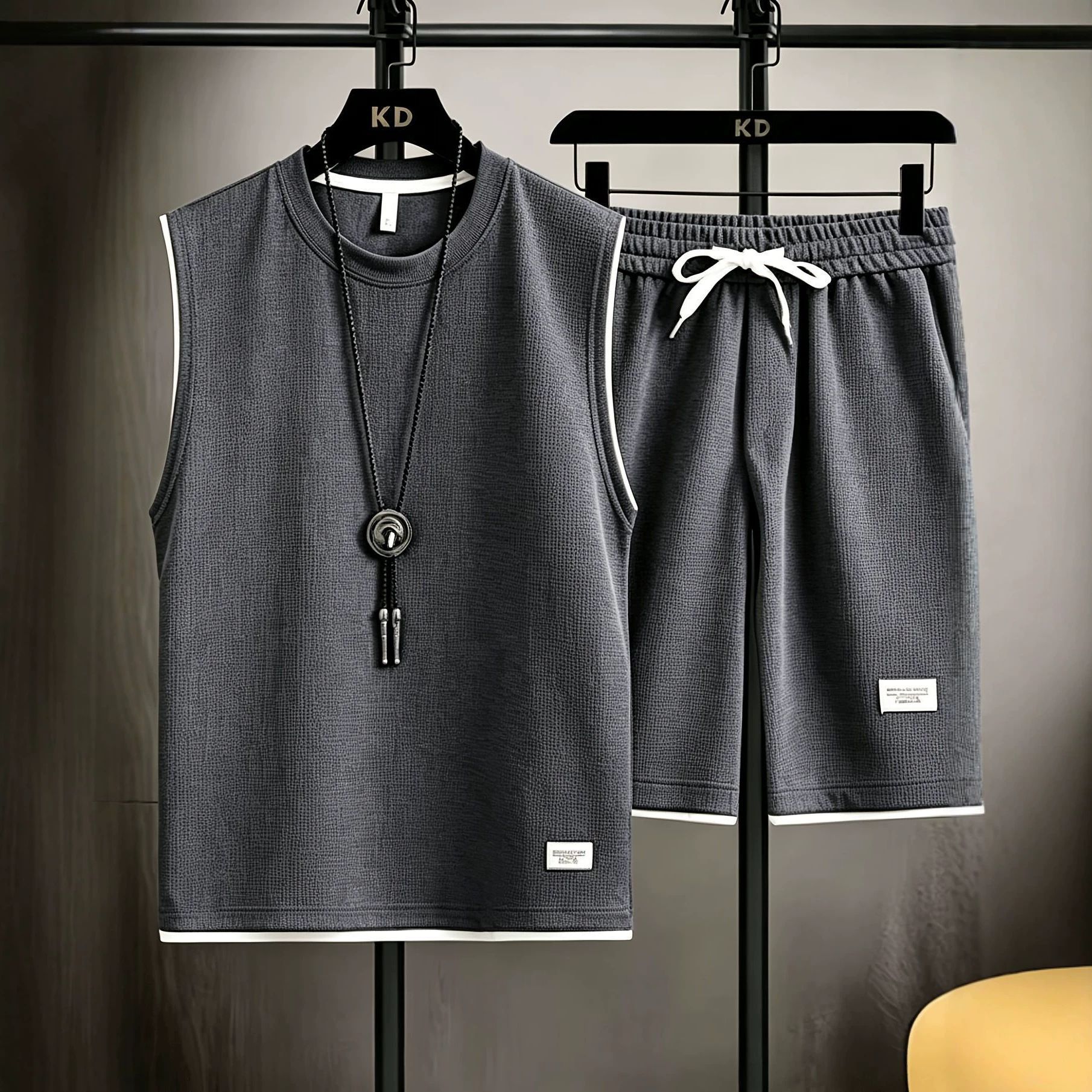 Conjunto de chaleco deportivo  - Mens Fashion Summer reseña y precio