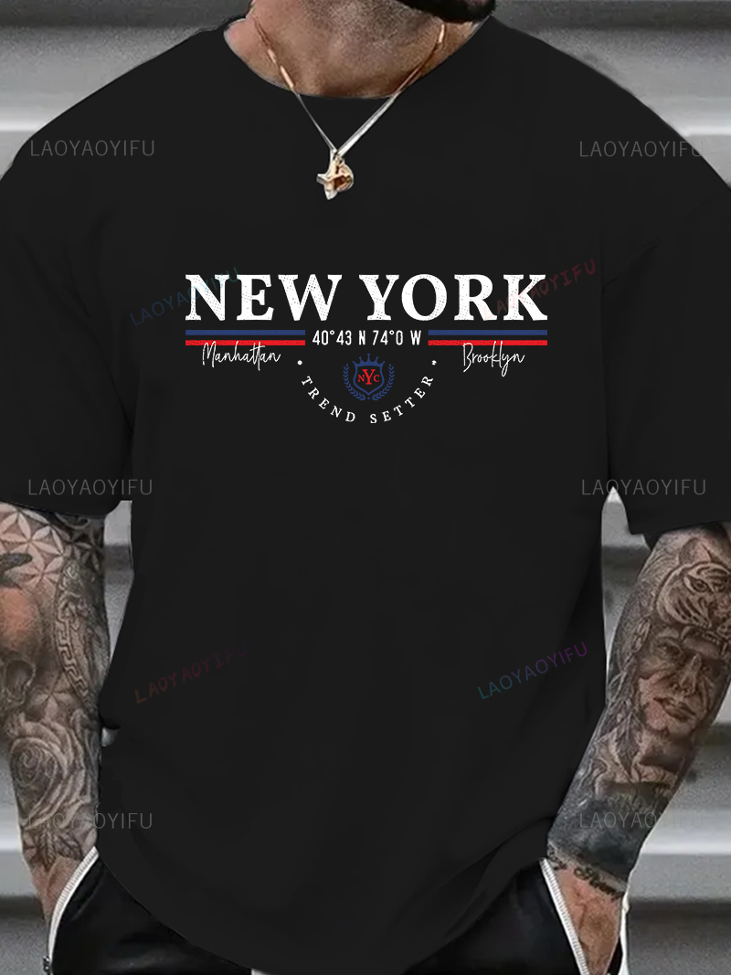 Camiseta con gráfico de letras - Men'S Fashion New York reseña y precio