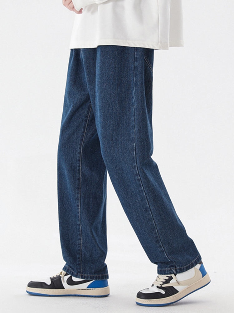 2023 nueva moda coreana pantal - Men'S Fashion Grey Jeans reseña y precio