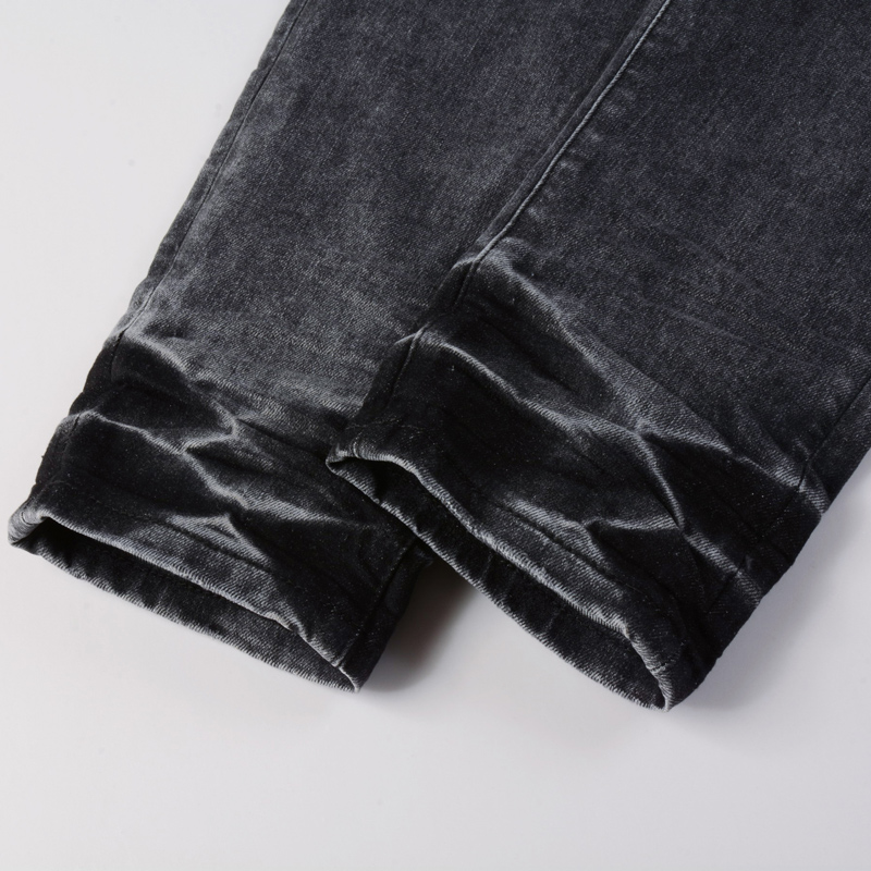 Pantalones casuales negros y g - Men'S Fashion Grey Jeans reseña y precio