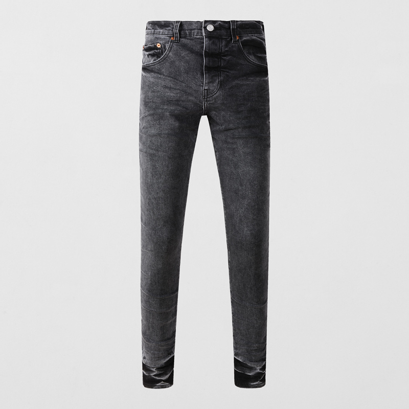 Pantalones casuales negros y g - Men'S Fashion Grey Jeans reseña y precio