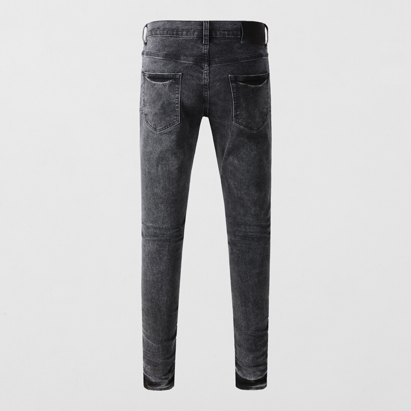 Pantalones casuales negros y g - Men'S Fashion Grey Jeans reseña y precio