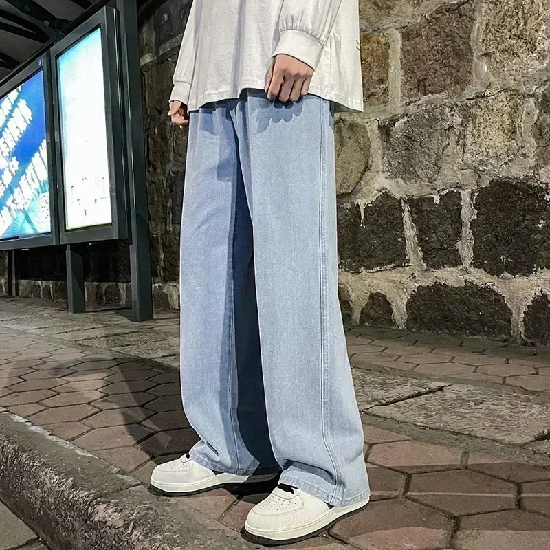 Jeans holgados de estilo corea - Men'S Fashion Grey Jeans reseña y precio