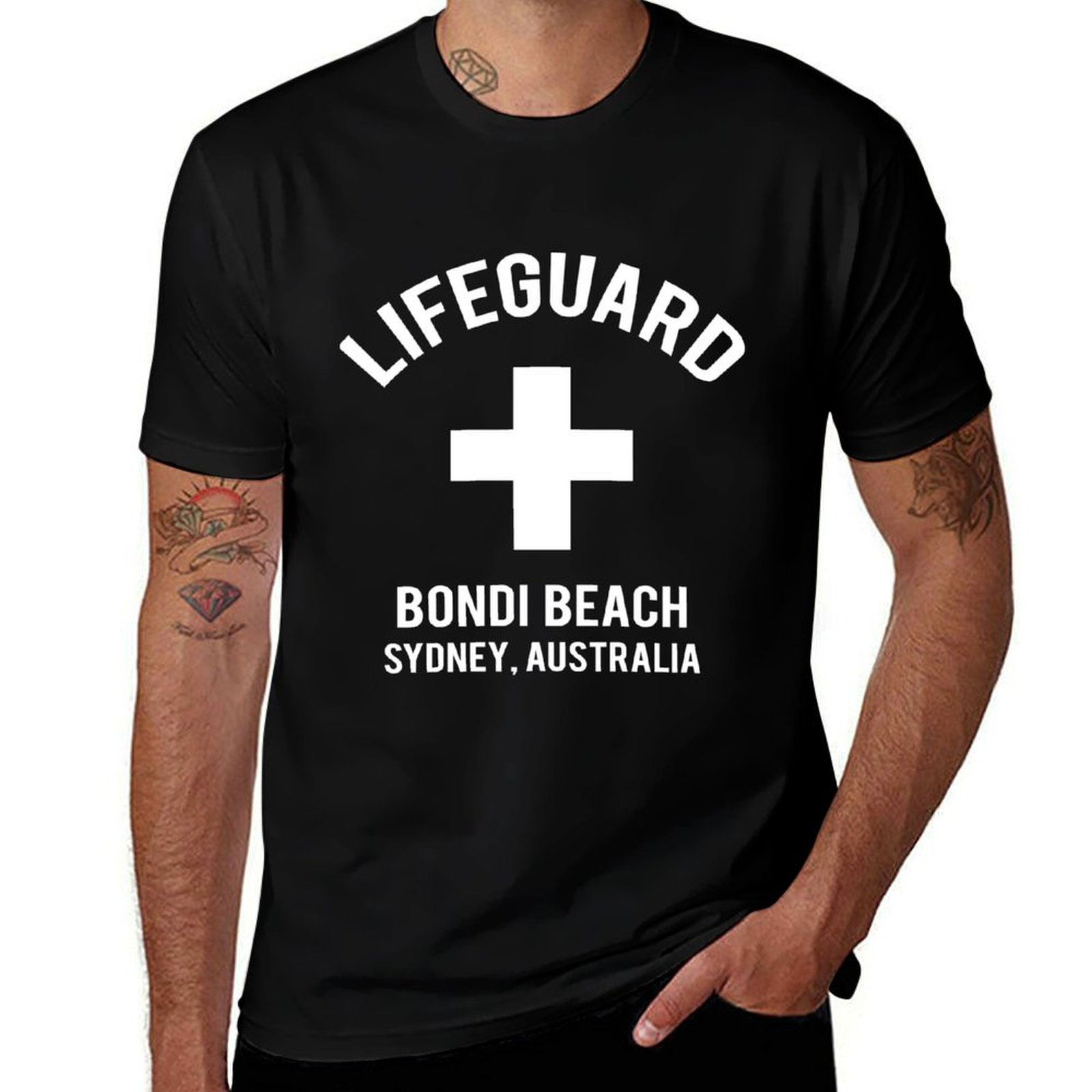 Camiseta Lifeguard Bondi Beach - Men'S Fashion Sydney reseña y precio