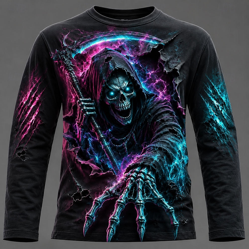 Camiseta de manga larga con es - Men'S Fashion T Shirts reseña y precio