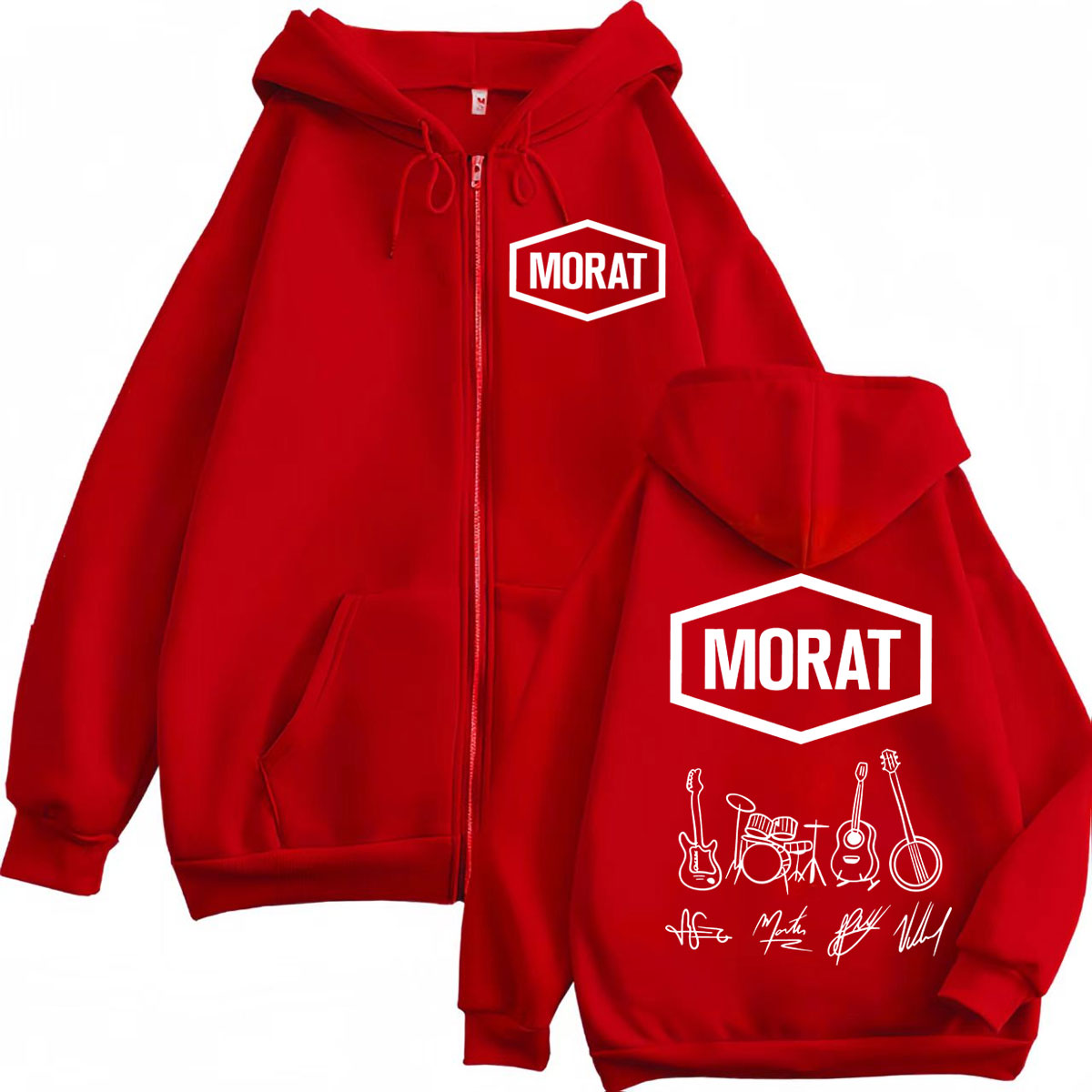 Morat Colombia Band Merch crem - Mens Fashion Zip Up Hoodies reseña y precio