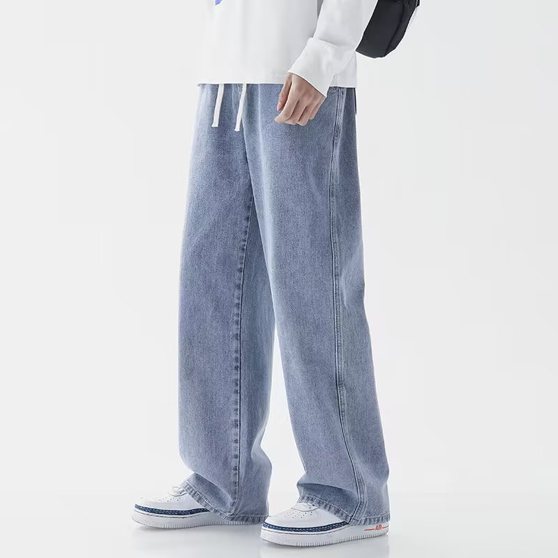 Jeans holgados de estilo corea - Men'S Fashion Grey Jeans reseña y precio