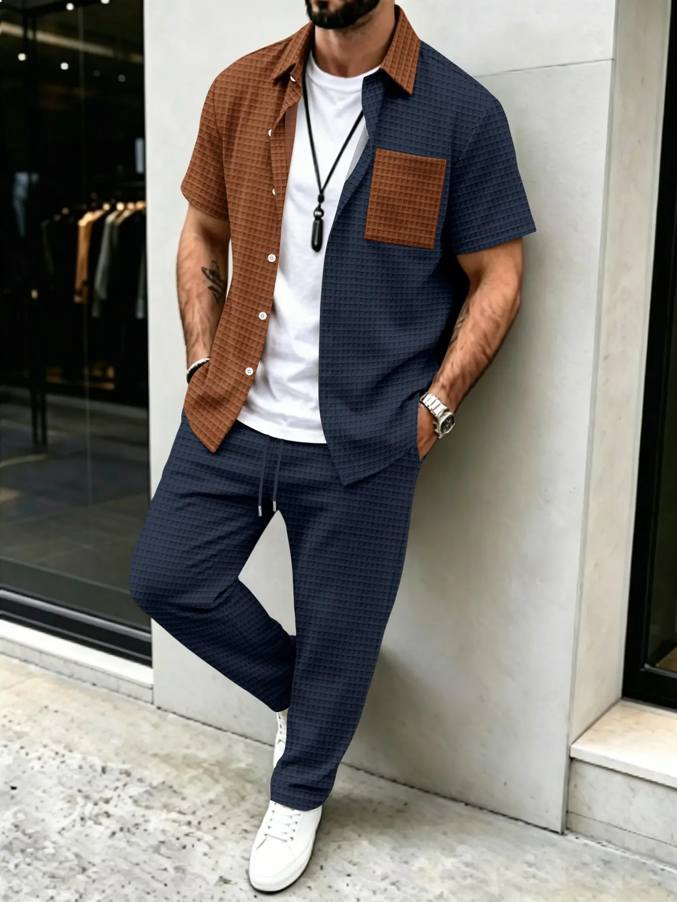 Conjunto de Camisa y Pantalone - Mens Fashion Clothes reseña y precio
