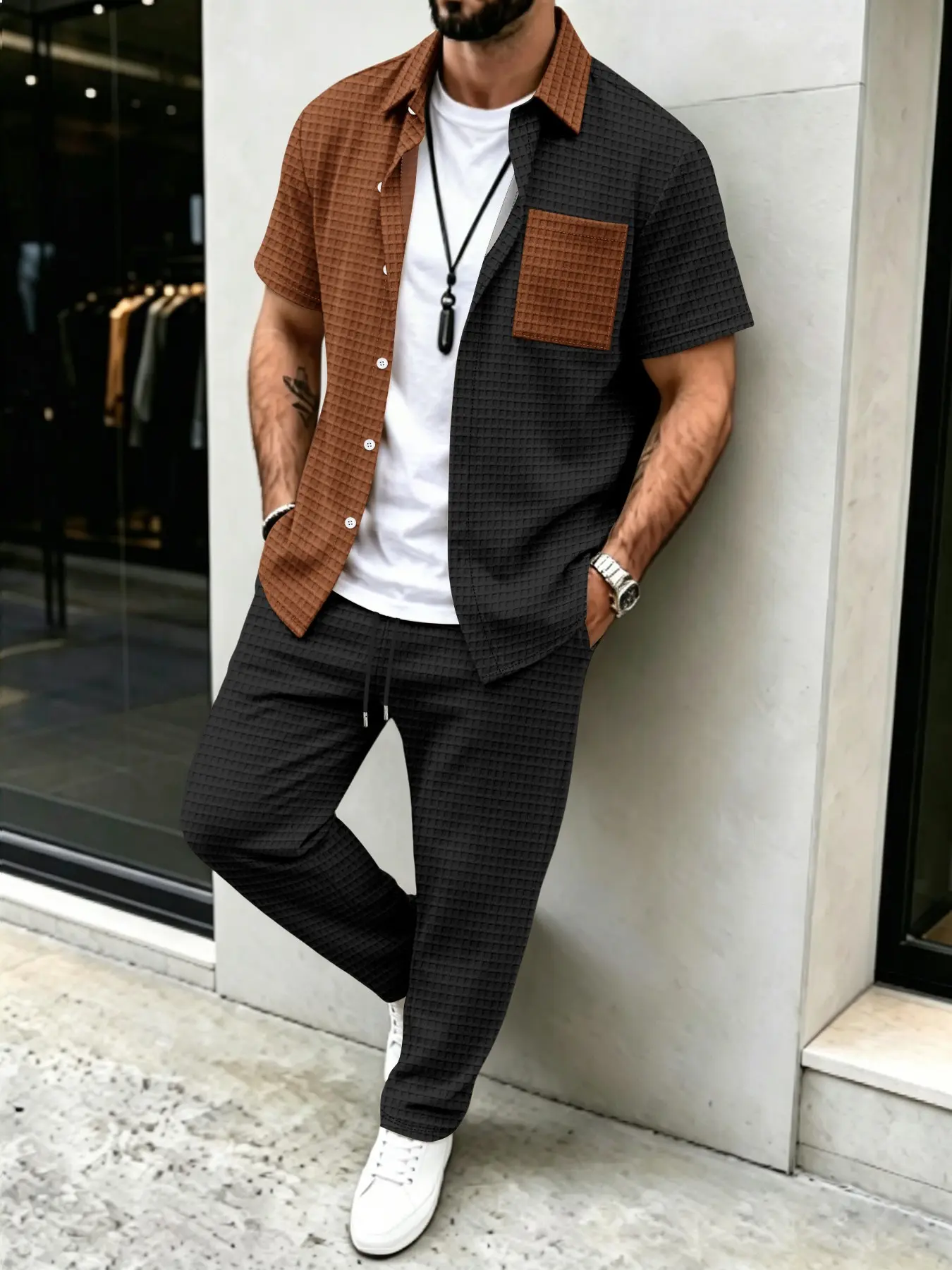 Conjunto de Camisa y Pantalone - Mens Fashion Clothes reseña y precio