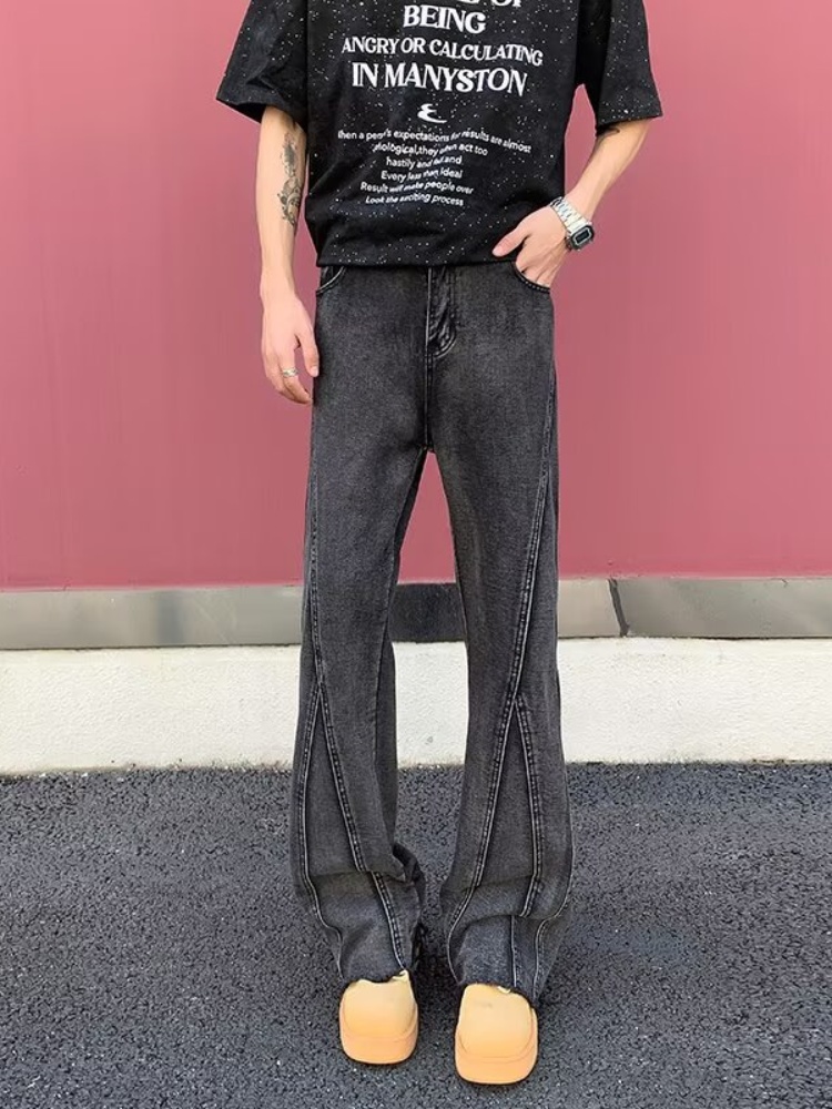 Pantalones Y2K de Moda 2026, J - Men'S Fashion Grey Jeans reseña y precio