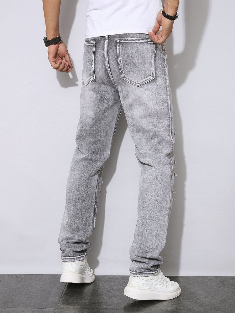 Pantalones Vaqueros Grises Des - Men'S Fashion Grey Jeans reseña y precio