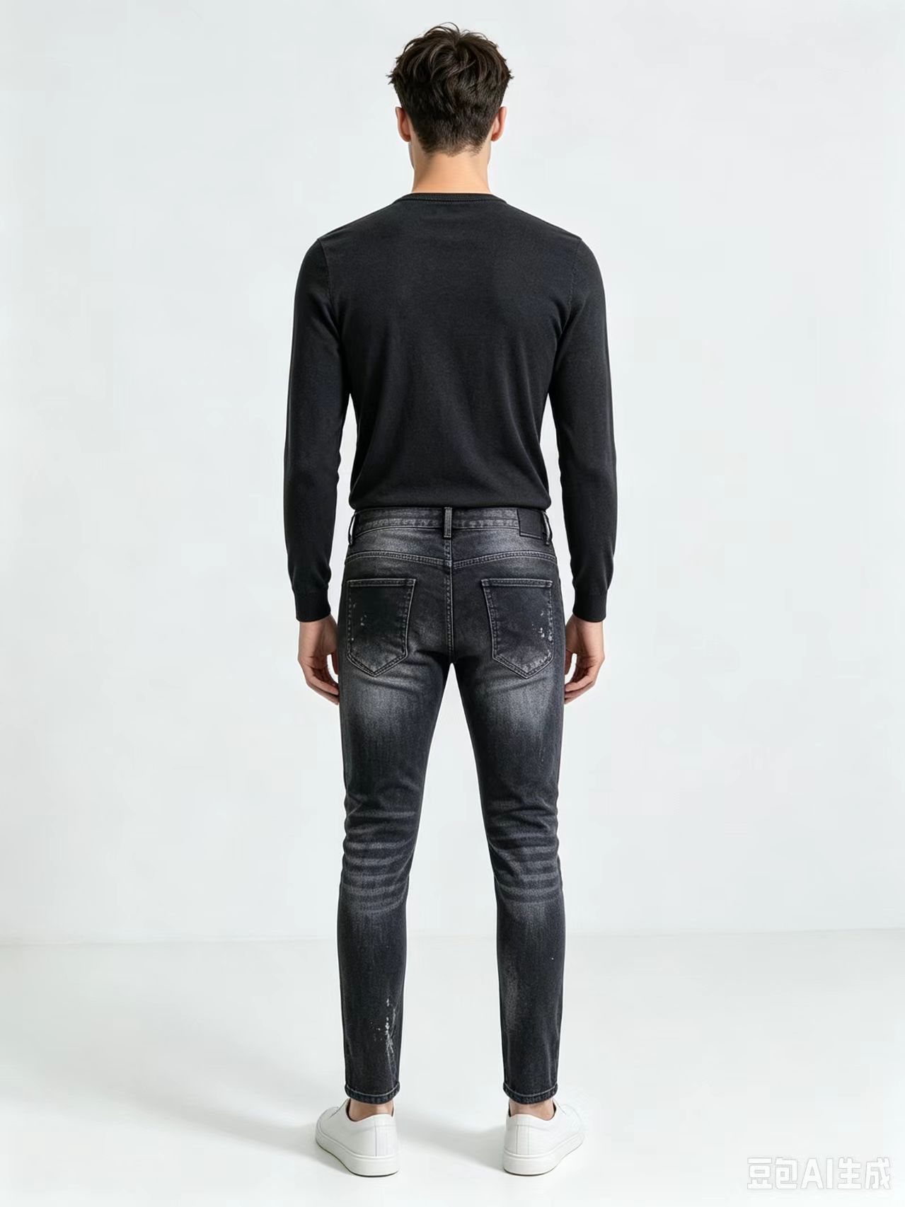 Pantalones de mezclilla elásti - Men'S Fashion Grey Jeans reseña y precio