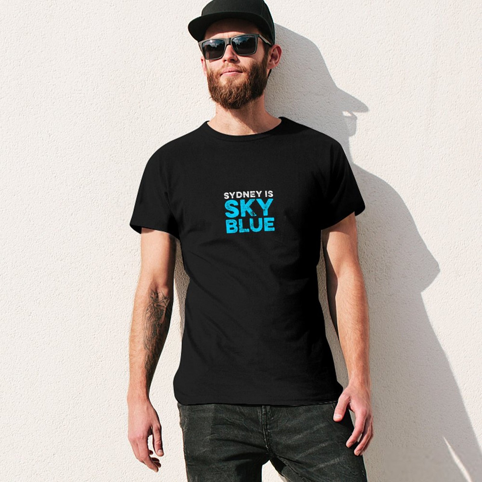 Camiseta azul cielo de Sydney, - Men'S Fashion Sydney reseña y precio