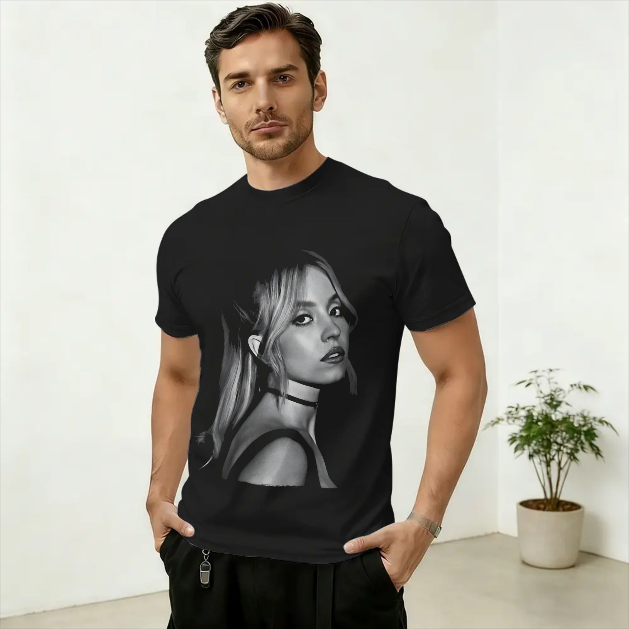 Camiseta de algodón puro de Sy - Men'S Fashion Sydney reseña y precio