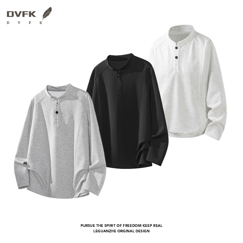 Camiseta Henley de Manga Larga - Mens Fashion Summer reseña y precio