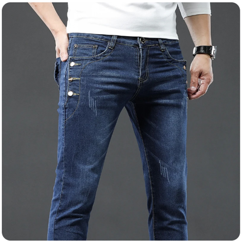Pantalones vaqueros clásicos a - Men'S Fashion Grey Jeans reseña y precio