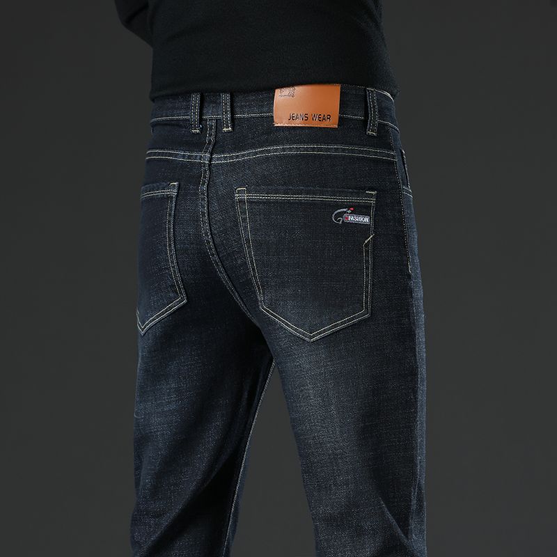 Nuevos Jeans Rectos de Moda pa - Men'S Fashion Grey Jeans reseña y precio