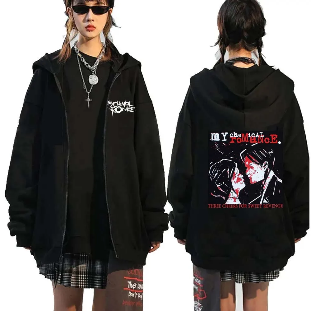 Banda de Rock My Chemical Roma - Mens Fashion Zip Up Hoodies reseña y precio