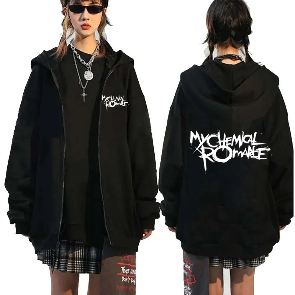 Banda de Rock My Chemical Roma - Mens Fashion Zip Up Hoodies reseña y precio