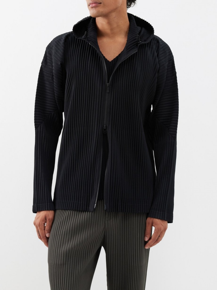 Sudadera con capucha plisada M - Mens Fashion Zip Up Hoodies reseña y precio